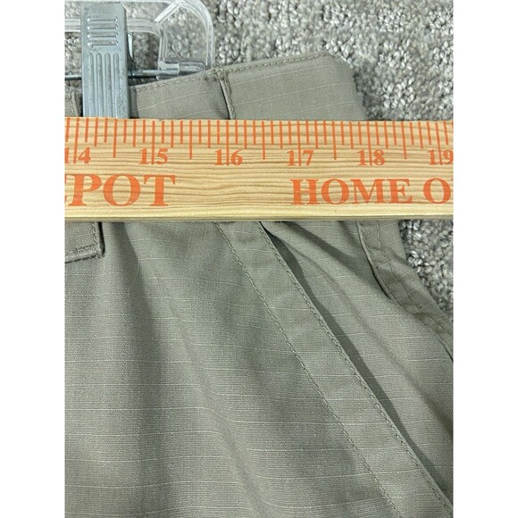 True Spec Womens Cargo Pants Khaki Plus 14 Straight Leg Utility Work Ripstop Euc - Picture 8 of 11